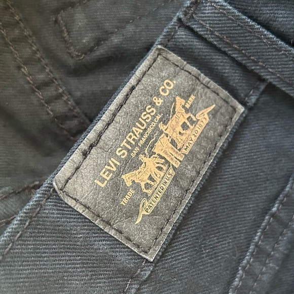 Levi Strauss & Co Black Relaxed Boot 550 Denim Jeans Size 10 Short Mid Rise - Picture 4 of 8